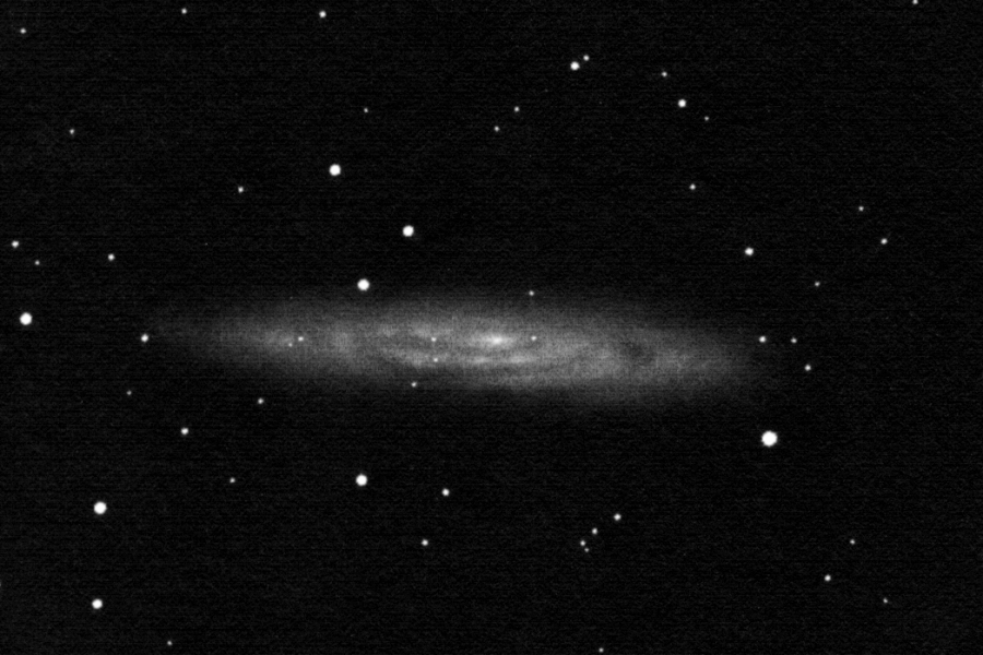 NGC 253, pozitívba fordított rajz.