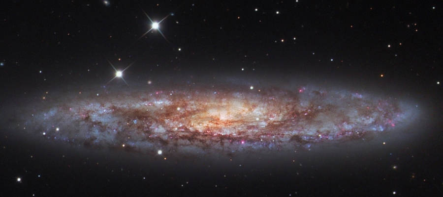 NGC 253 Francsics László 51cm-es DK távcsővel készült fotóján.