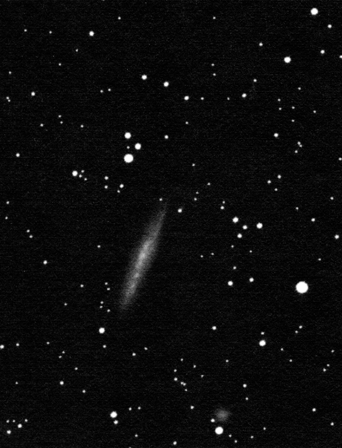 NGC 4945, pozitívba fordított rajz.