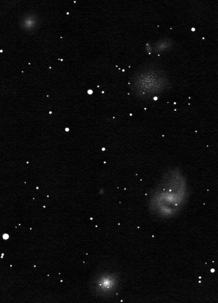 NGC 346 drawing inverted into positive.
