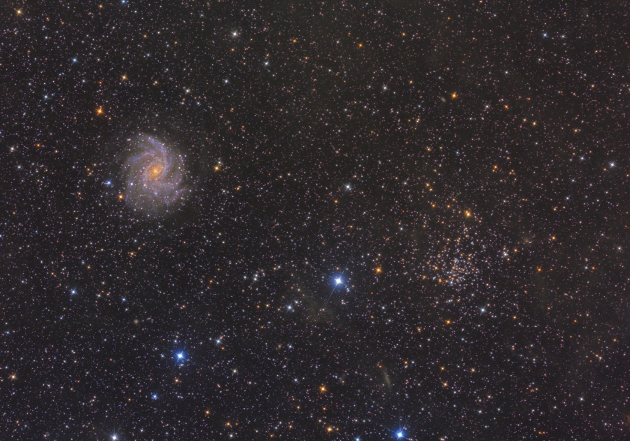NGC 6939-6946 Éder Iván 30 cm-es asztrográffal készült fotóján.