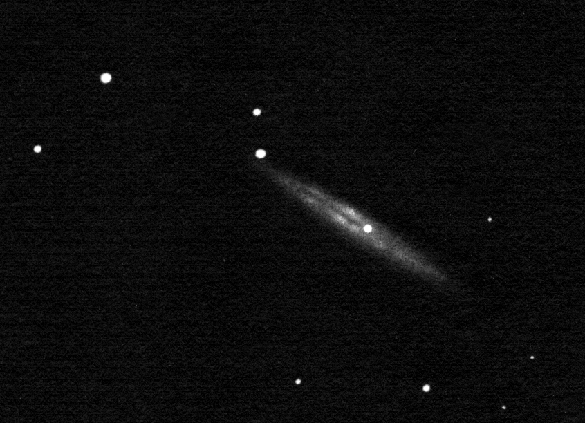 NGC 4013 drawing inverted into positive.