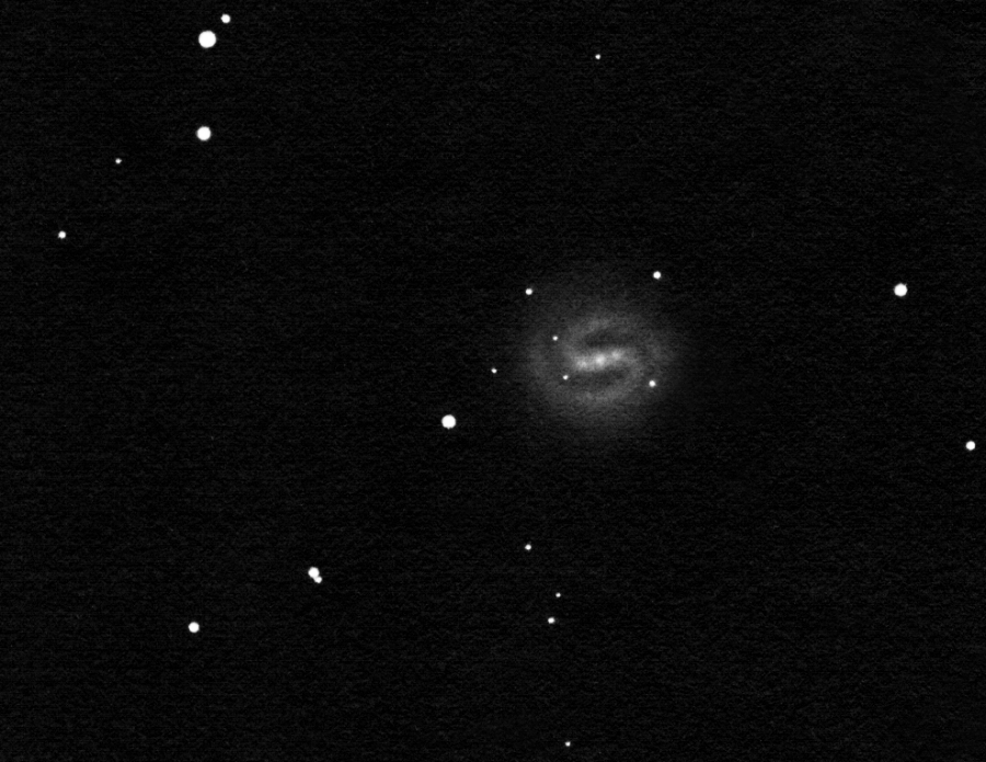 NGC 4535 drawing inverted into positive.