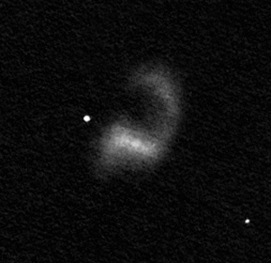NGC 4027 rajz 40.5 cm-es Newton távcsővel.