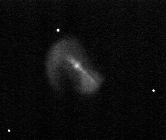 NGC 6217, pozitívba fordított rajz.