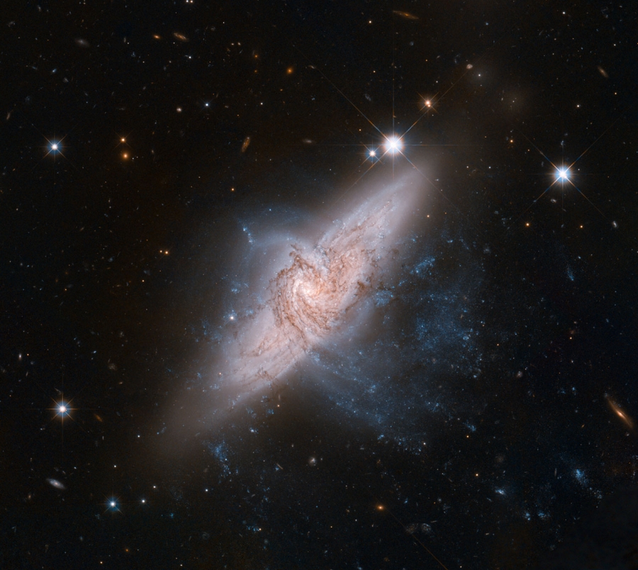 Hubble image of NGC 3314.