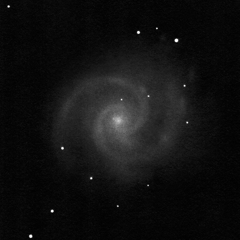 M 74, 16" drawing inverted into positive.