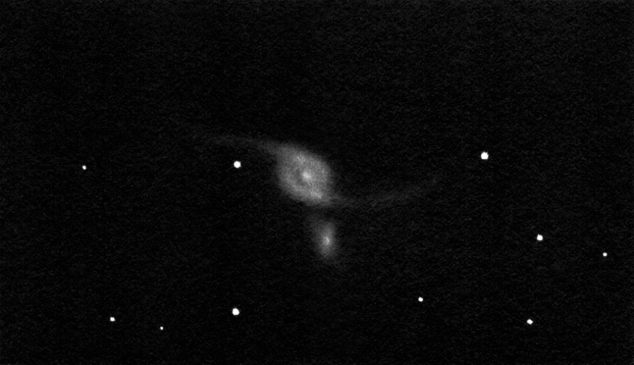 NGC 6872 drawing inverted into positive.