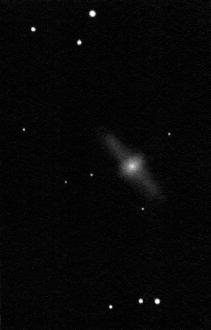 NGC 4650a drawing inverted into positive.