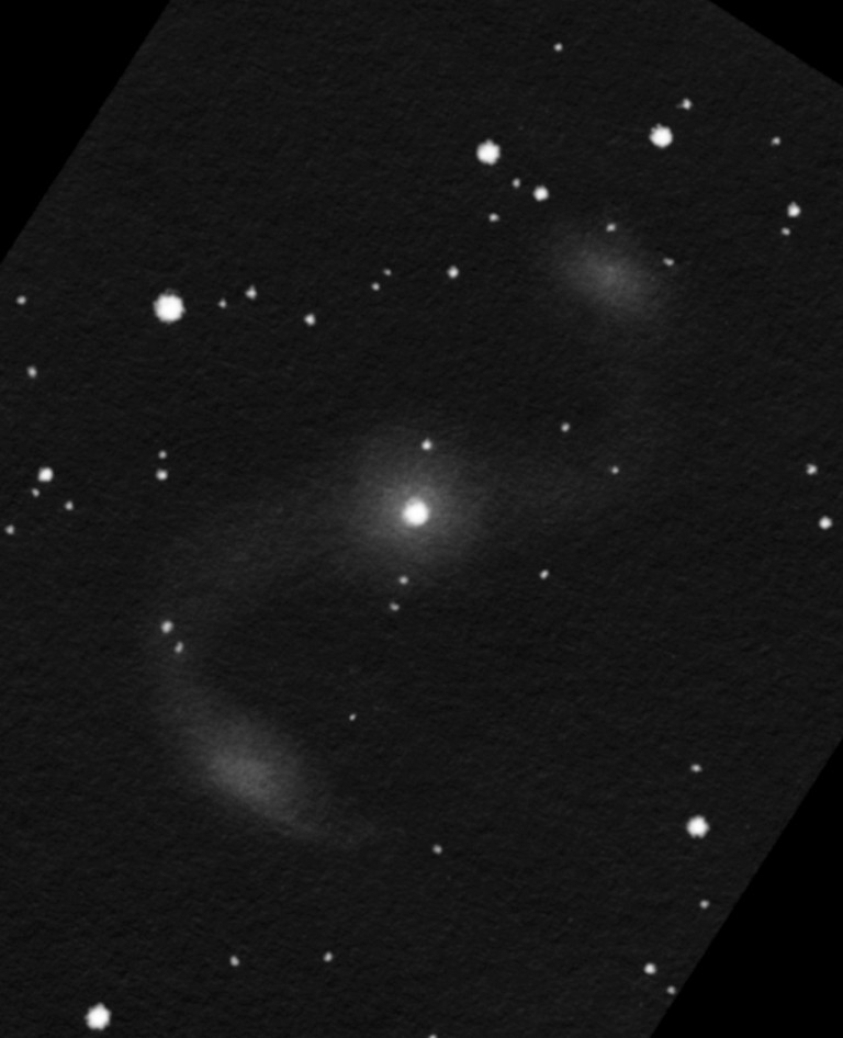 40 cm-es távcsővel készült rajz az NGC 6164-65 diffúz-ködről.
