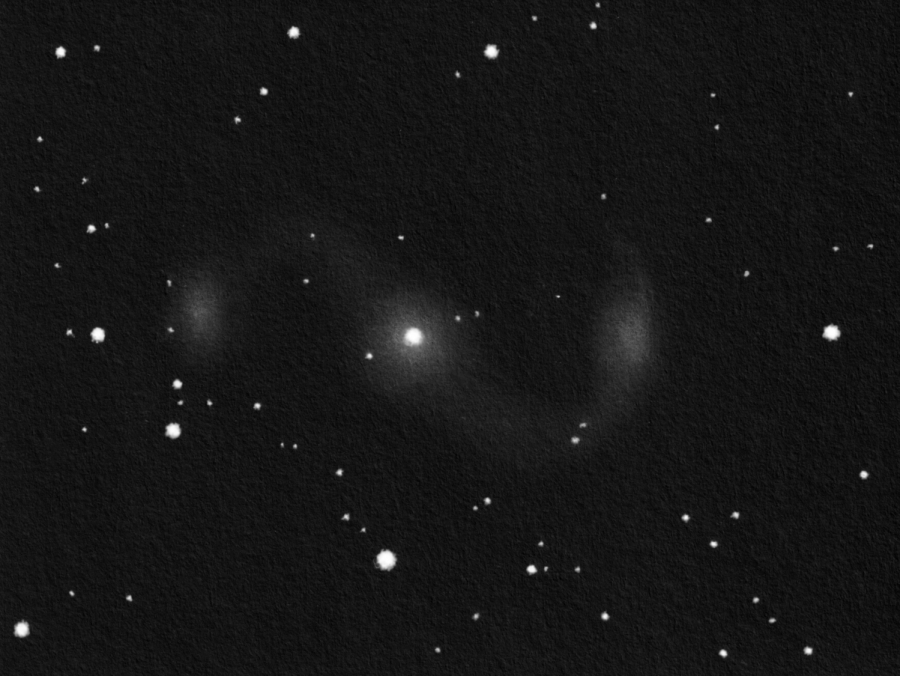NGC 6164-65 drawing inverted into positive.