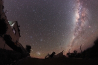 Milky Way and Magellanic Clouds from Hakos