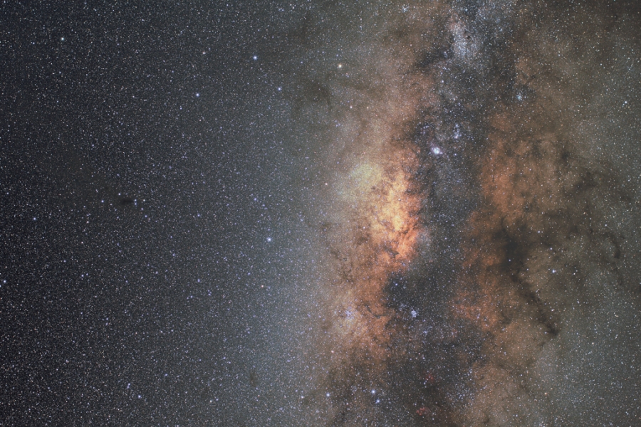 Corona Australis and the Milky Way center